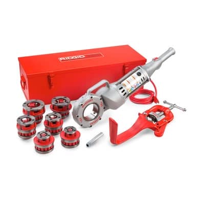 Hand-Held Power Drive for Pipe Threading, with 1/2" to 2" NPT Die Heads, Case and Support Arm, 1/2 HP, 115V/13A - Image 5