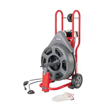 K-750 w/C-24 Auto-Feed Drum Machine for 3 in. to 8 in. Drain and Sewer Lines, with C-24 5/8 in. x 100 ft. Inner Core Cable and Tool Set, 115V - Image 5