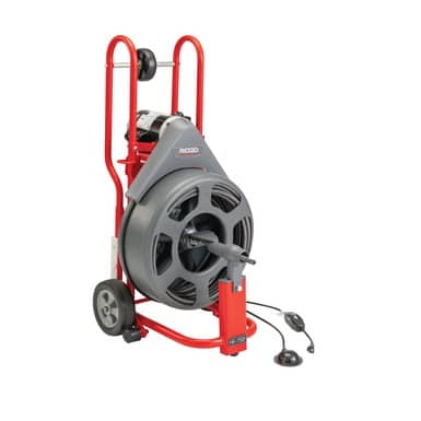 K-750 w/C-24 Auto-Feed Drum Machine for 3 in. to 8 in. Drain and Sewer Lines, with C-24 5/8 in. x 100 ft. Inner Core Cable and Tool Set, 115V - Image 6