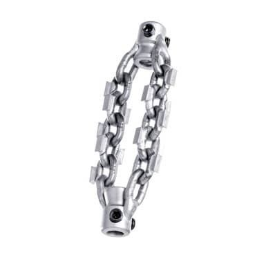 K9-102 2" CARBIDE FlexShaft 2-Chain Knocker with Carbide Tip, for 2 in. Pipe, Fits 1/4 in. Cable - Image 3