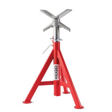 V-Head Low Pipe Stand, 20" to 38" Adjustable Height